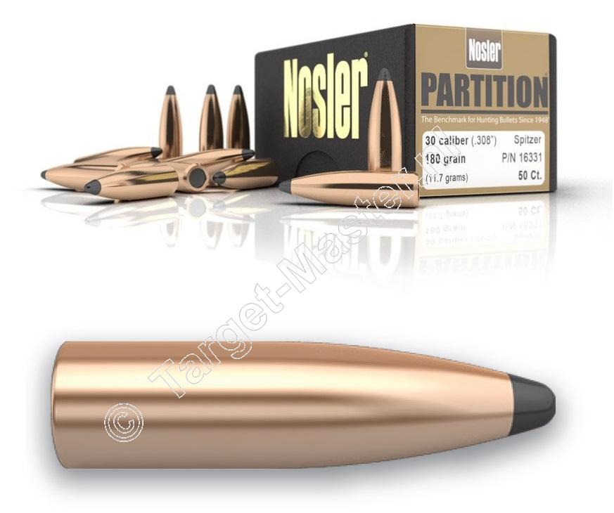 Nosler Partition Kogels Kaliber Grain Verpakking